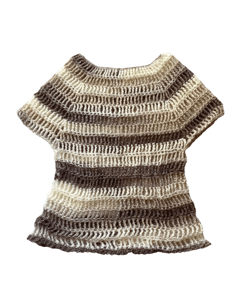 Island Mesh Top Pattern | Knittybae