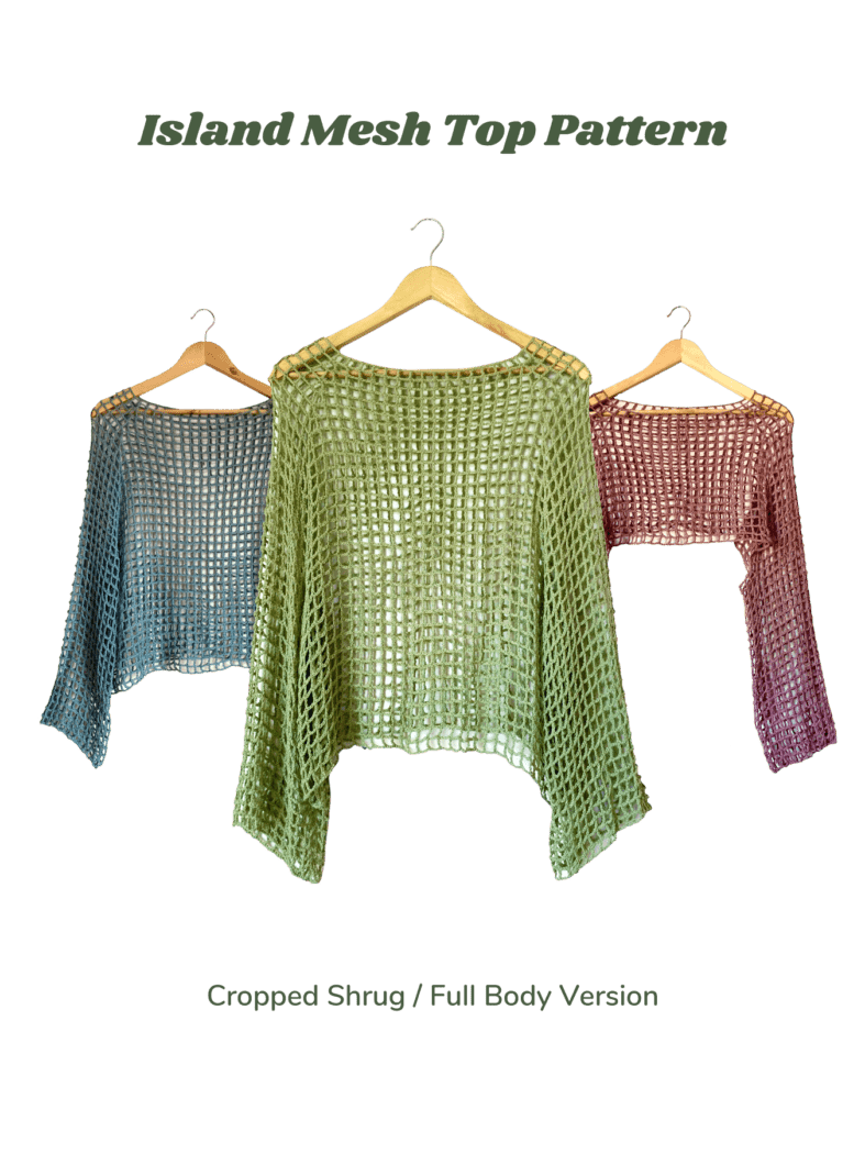 Island Mesh Top Pattern | Knittybae