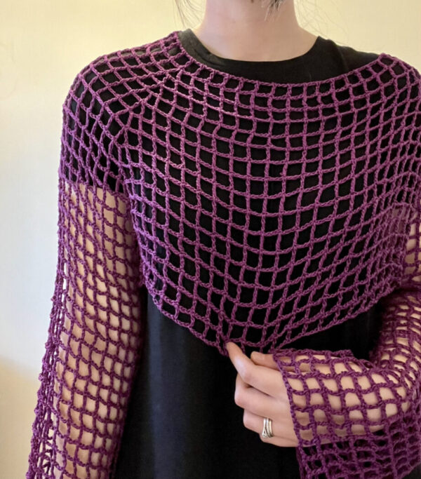 Island Mesh Top Pattern | Knittybae