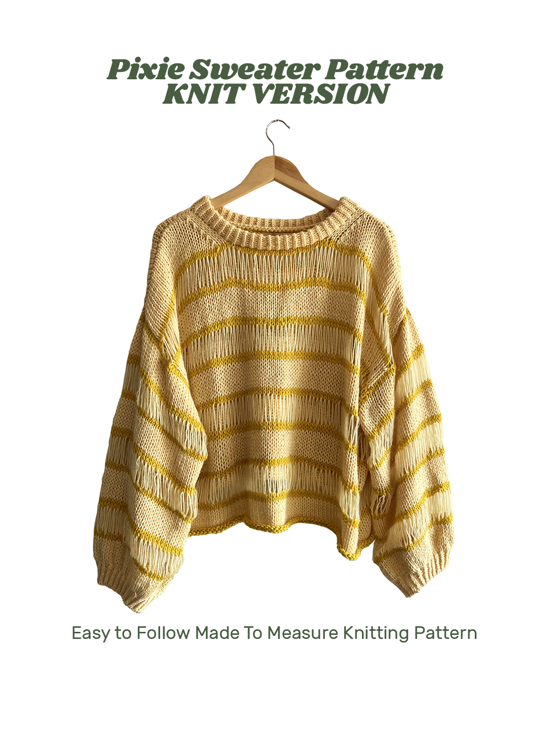 Pixie Sweater Pattern KNIT VERSION | Knittybae